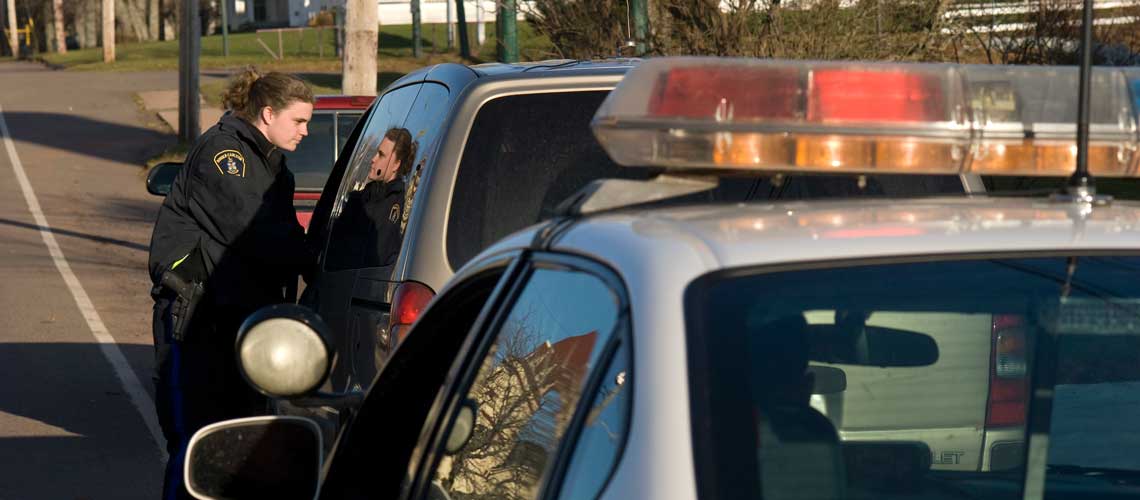 Image d’un contrôle routier par la police